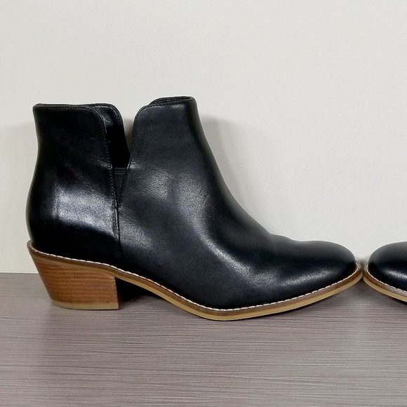 Cole Haan Abbot Cutout Ankle Booties, Black Leather, Womens Size 5.5 B - Picture 7 of 12